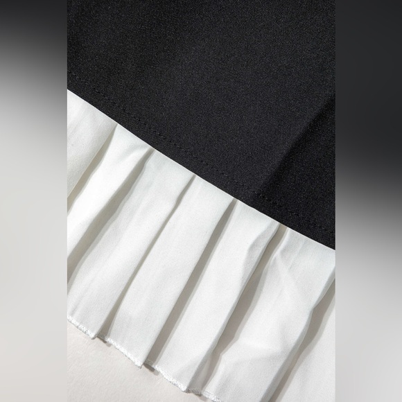 Micas Patchwork Pleated Hem Tank Mini Dress L LP-21 - Picture 5 of 7